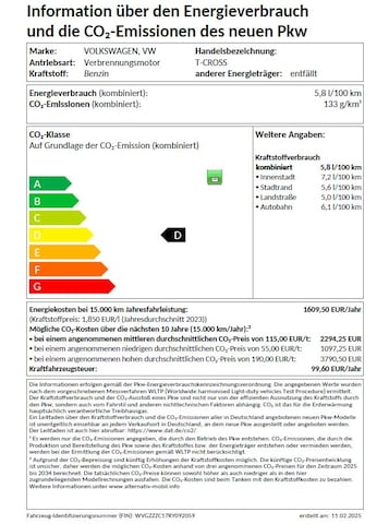 Volkswagen T-Cross 1.0 TSI DSG Style