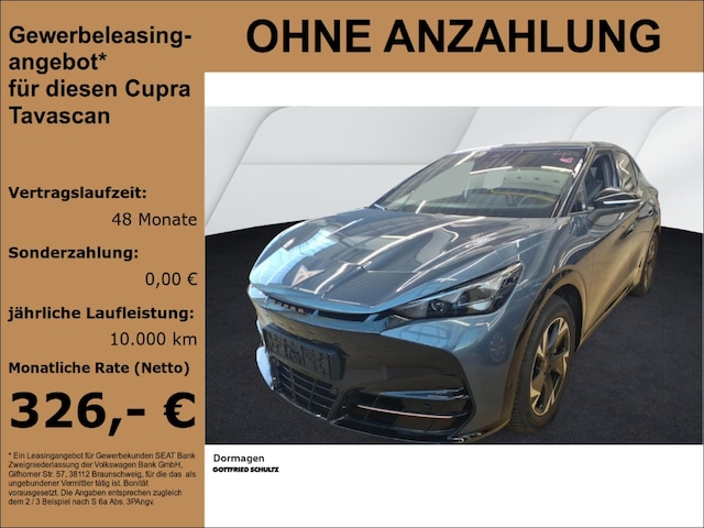 Cupra Tavascan AB 388 EURO BRUTTO 286 PS GANZJAHRESREIFEN
