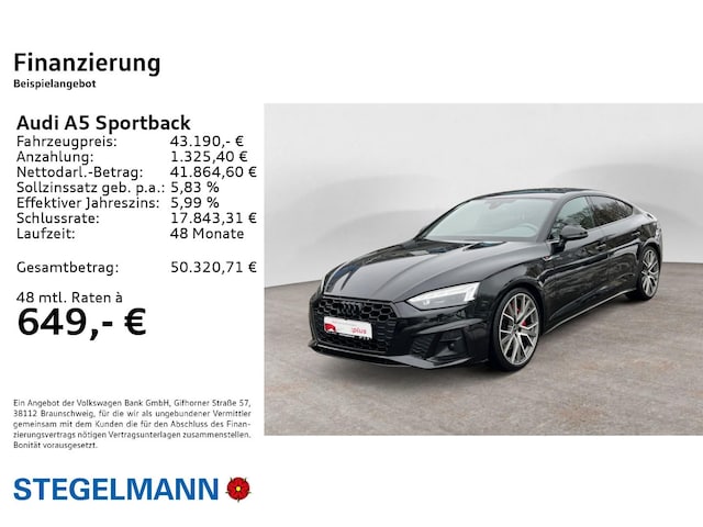 Audi A5 50 TDI Quattro S-Line Sportback