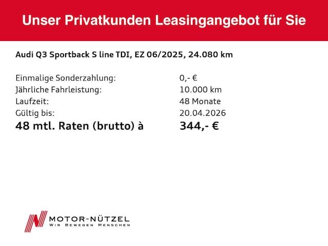 Audi Q3 35 TDI S-Line S-Tronic Sportback