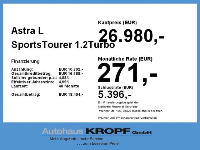 Opel Astra 1.2 Turbo GS-Line Grand Sport