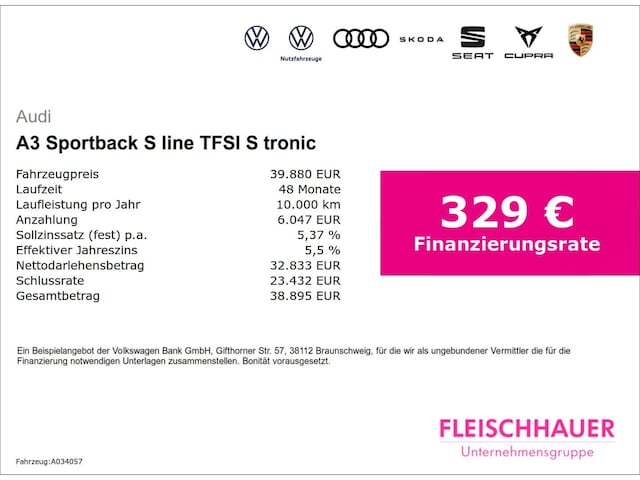 Audi A3 S-Tronic Sportback