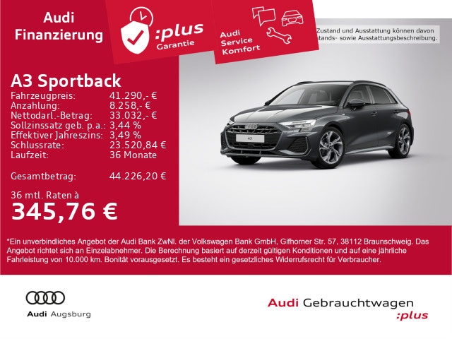 Audi A3 35 TDI S-Line S-Tronic Sportback