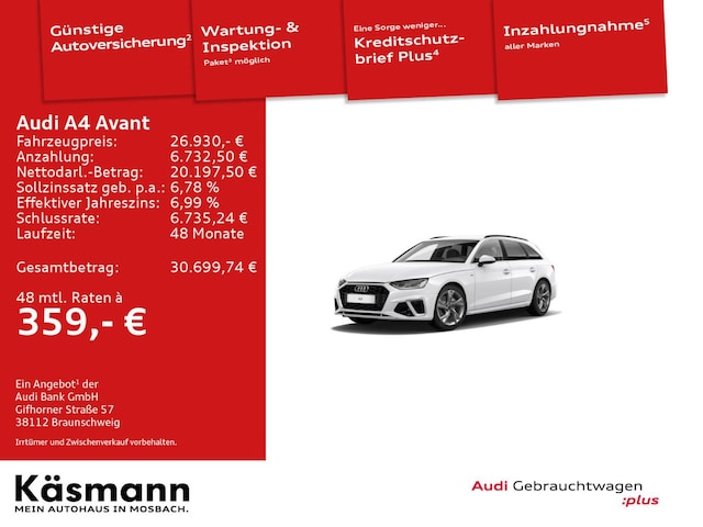 Audi A4 35 TFSI Avant S-Tronic