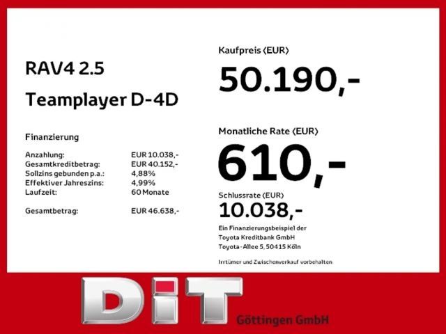 Toyota RAV4 RAV4 2.5 Teamplayer ACC+LED+Navi+SHZ+2xKlima+LM