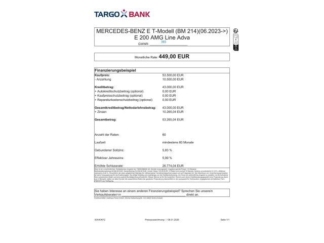 Mercedes-Benz E 200 AMG Line Estate