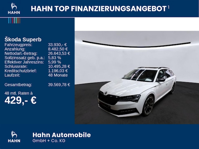 Skoda Superb 2.0 TSI 4x4 Combi Sportline