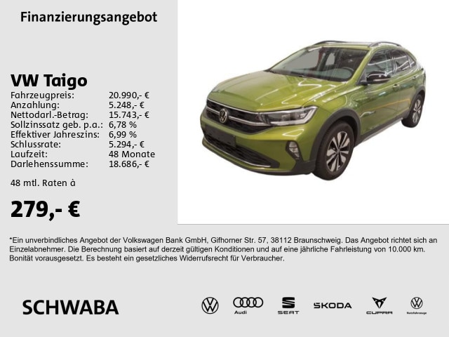 Volkswagen Taigo 1.0 TSI IQ.Drive Life