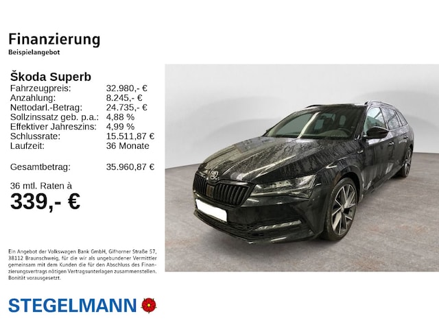 Skoda Superb 2.0 TSI 4x4 Combi Sportline