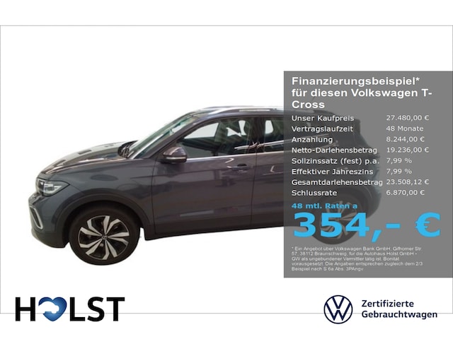 Volkswagen T-Cross 1.0 TSI DSG IQ.Drive Style