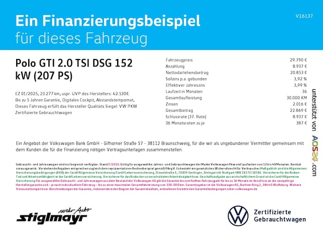 Volkswagen Polo 2.0 TSI DSG GTI IQ.Drive