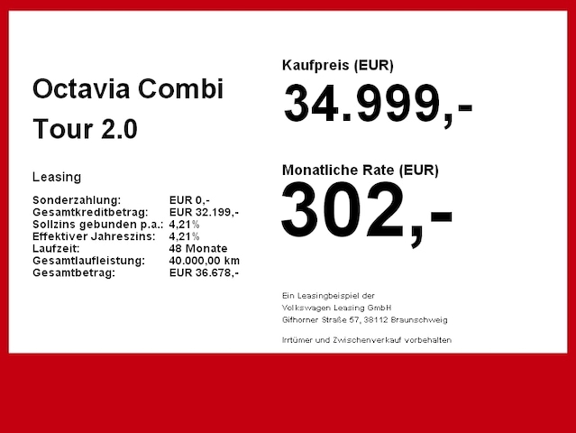 Skoda Octavia 2.0 TDI Combi