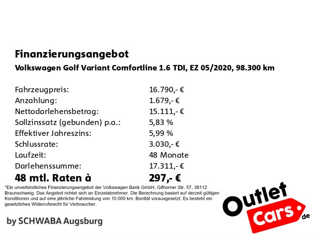 Volkswagen Golf 1.6 TDI IQ.Drive Variant