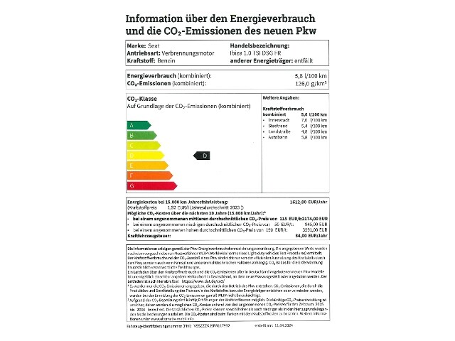 Seat Ibiza 1.0 TSI DSG FR-lijn