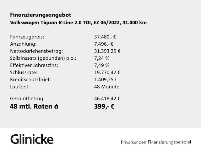 Volkswagen Tiguan 2.0 TDI 4Motion DSG R-Line