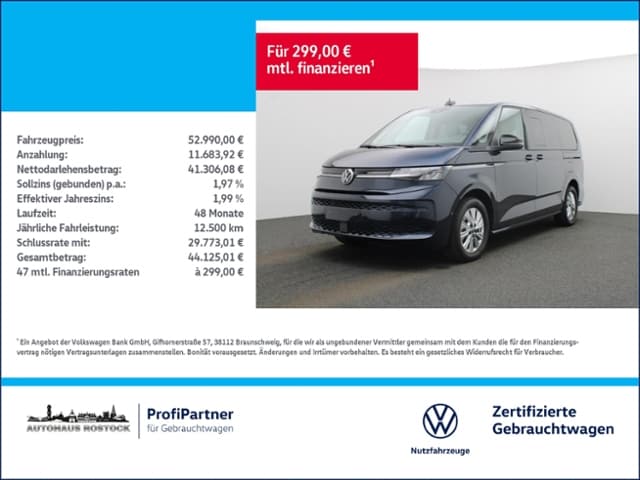 Volkswagen Multivan 2.0 TDI DSG Lang T7