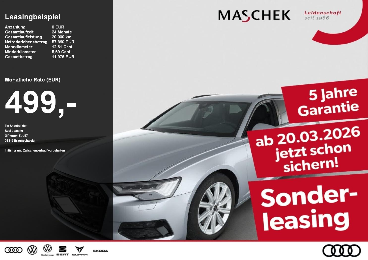 Audi A6 50 TFSI Avant Hybride S-Line