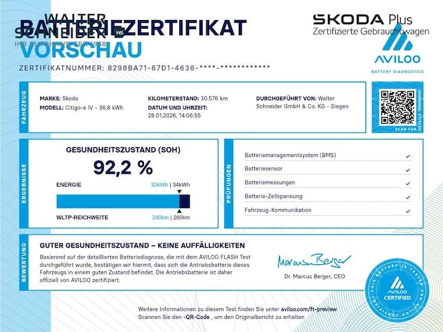 Skoda Citigo-e iV Best