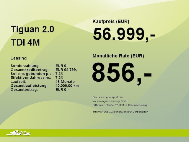 Volkswagen Tiguan 2.0 TDI