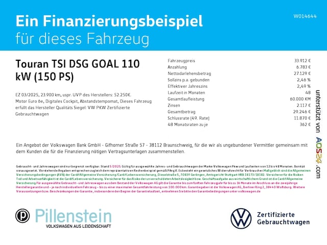 Volkswagen Touran 7-zitter DSG