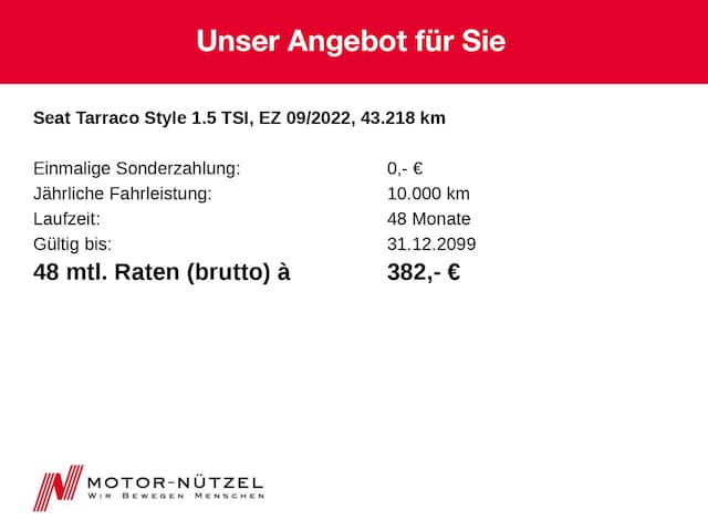 Seat Tarraco 1.5 TSI Style