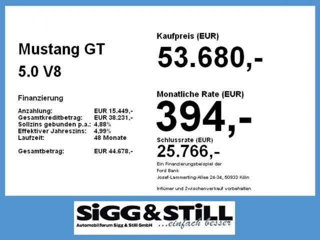 Ford Mustang GT 5.0 V8