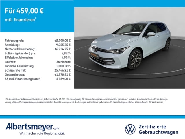 Volkswagen Golf 2.0 TDI DSG Golf VIII