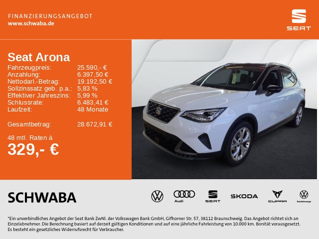 Seat Arona 1.5 TSI DSG FR-lijn