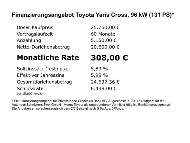 Toyota Yaris Cross Hybride