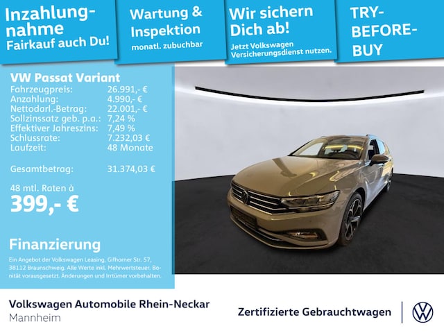 Volkswagen Passat 2.0 TSI Business DSG Variant