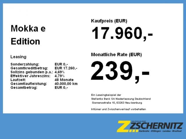 Opel Mokka Edition Mokka-e