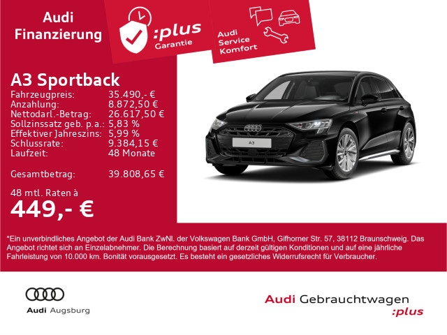 Audi A3 35 TDI S-Line S-Tronic Sportback