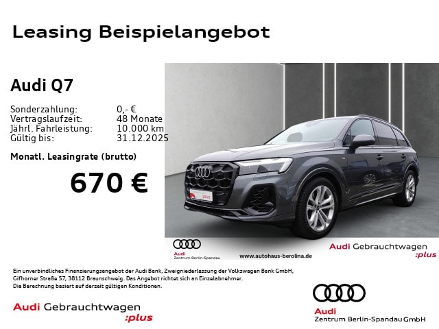 Audi Q7 55 TFSI Quattro S-Line