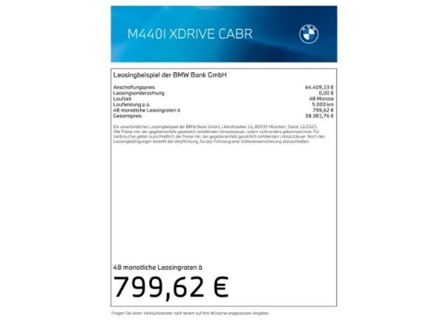 BMW 440 Cabrio M-Sport xDrive