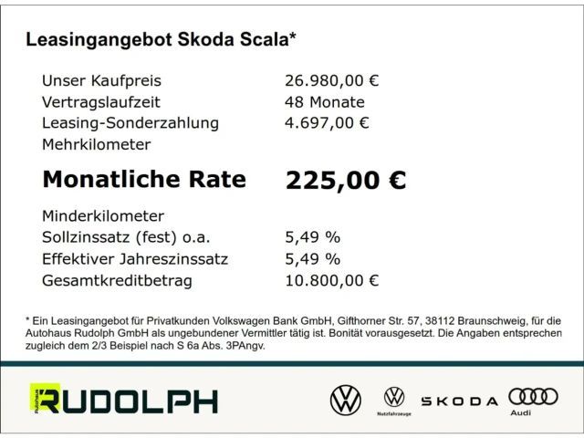 Skoda Scala 1.0 TSI Tour