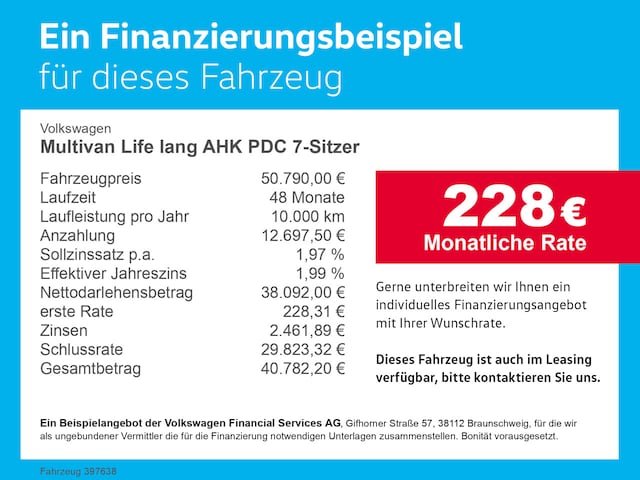 Volkswagen Multivan Lang Life