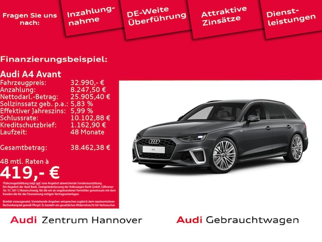 Audi A4 40 TFSI Avant S-Line S-Tronic