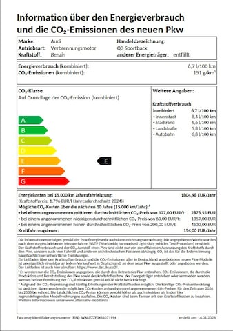 Audi Q3 35 TFSI S-Line S-Tronic Sportback