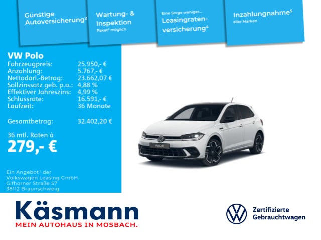Volkswagen Polo 1.0 TSI DSG R-Line