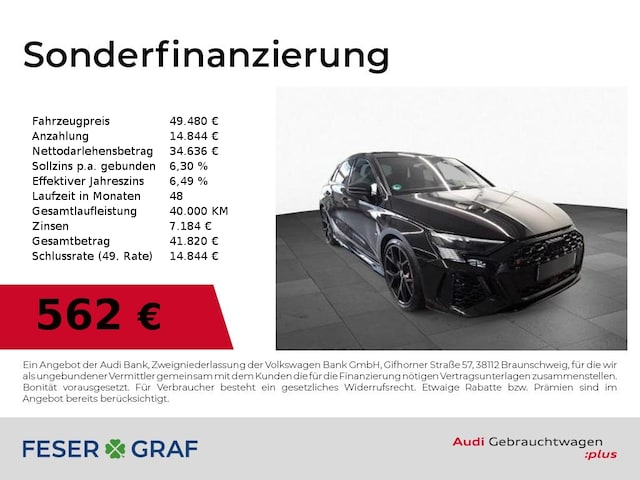 Audi RS3 Quattro S-Tronic Sportback