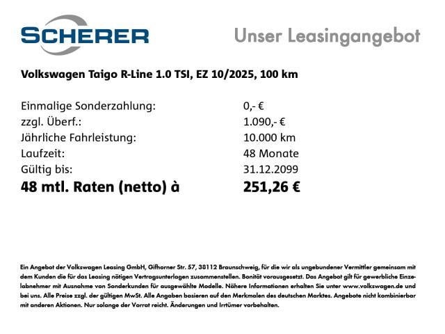 Volkswagen Taigo 1.0 TSI IQ.Drive R-Line