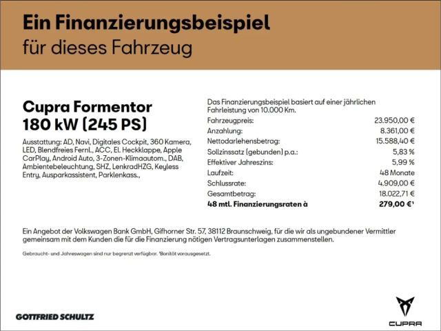 Cupra Formentor 1.4 DSG VZ