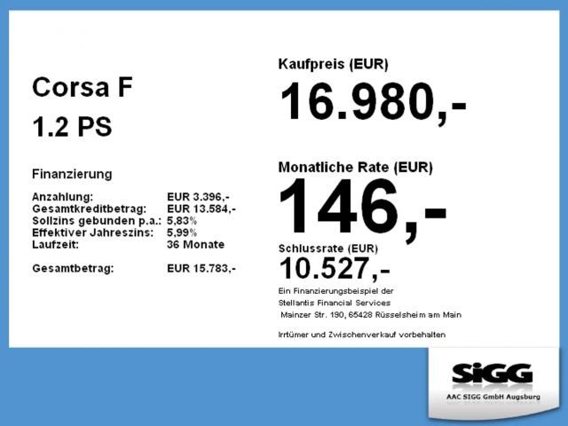 Opel Corsa F 1.2 Sitzheizung, Klima, Allwetterreifen