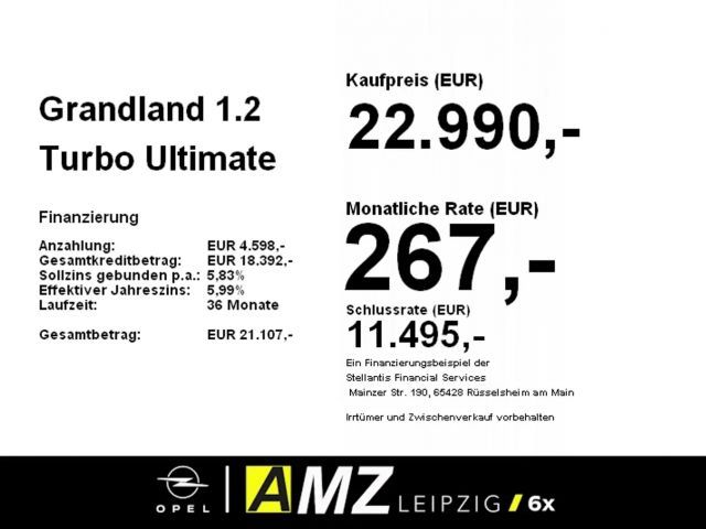 Opel Grandland X 1.2 Turbo Turbo Ultimate