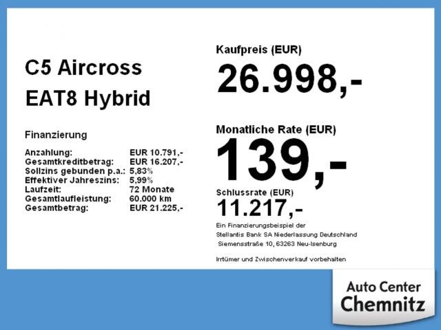 Citroën C5 Aircross Hybrid Pack Shine