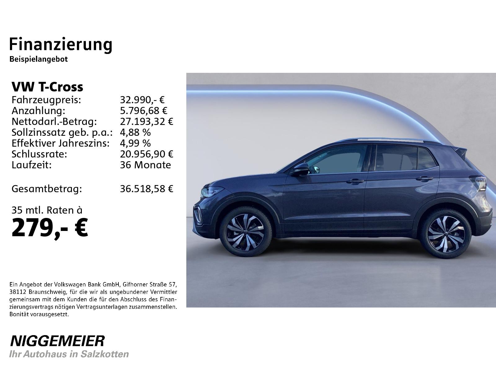Volkswagen T-Cross 1.0 TSI DSG Style