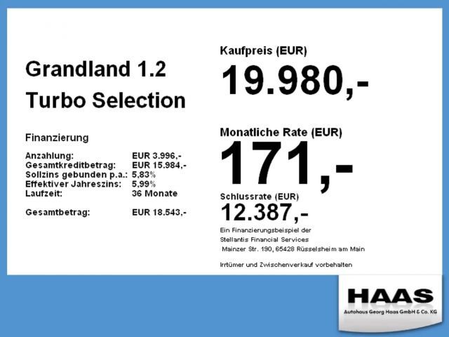 Opel Grandland X 1.2 Turbo Turbo