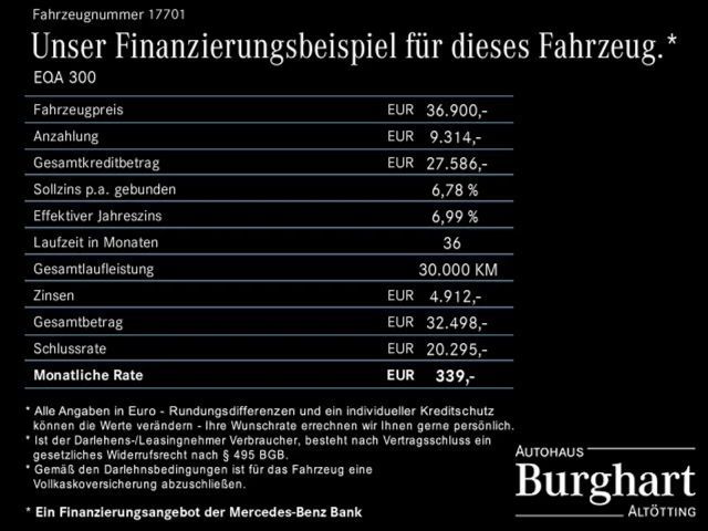 Mercedes-Benz EQA 300 4MATIC Progressive