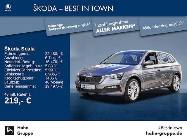 Skoda Scala 1.0 TSI Tour
