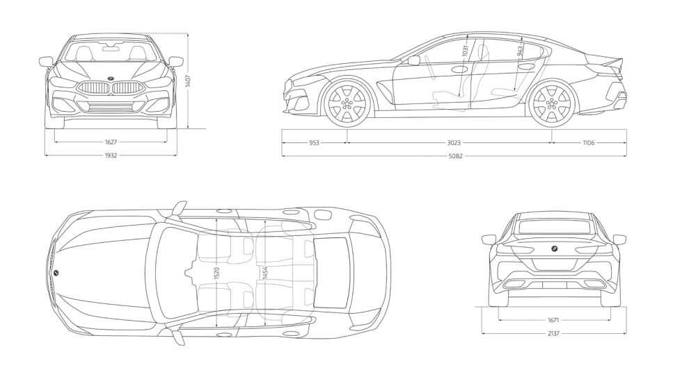 BMW 840 840i Coupé Gran Coupé
